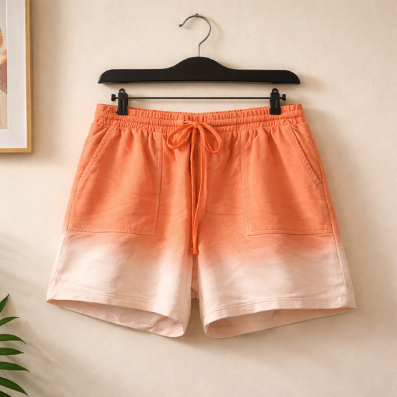 Ombré Orange Shorts Size XLarge Zenana NWOT - Picture 2 of 7